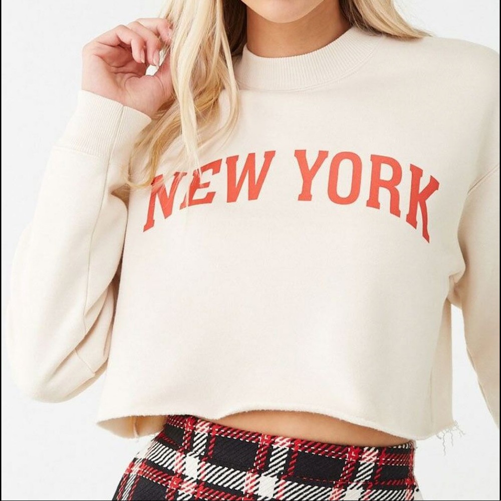 3/$20 Forever 21 New York Crop Top
